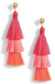 Gorjana Havana Tassel Earrings Magenta at Nordstrom